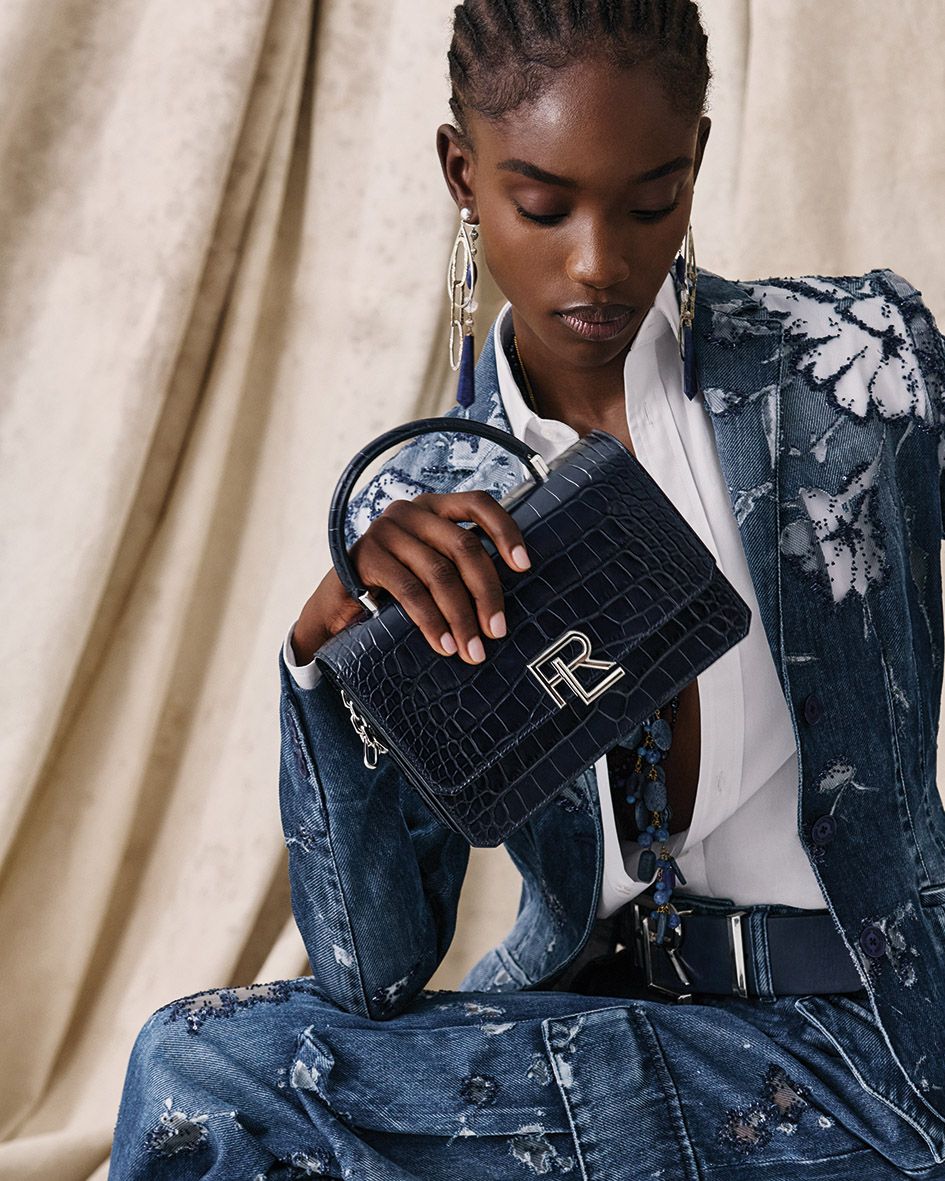 Ralph Lauren SS24 highlights ornate takes on denim and the RL 888 bag