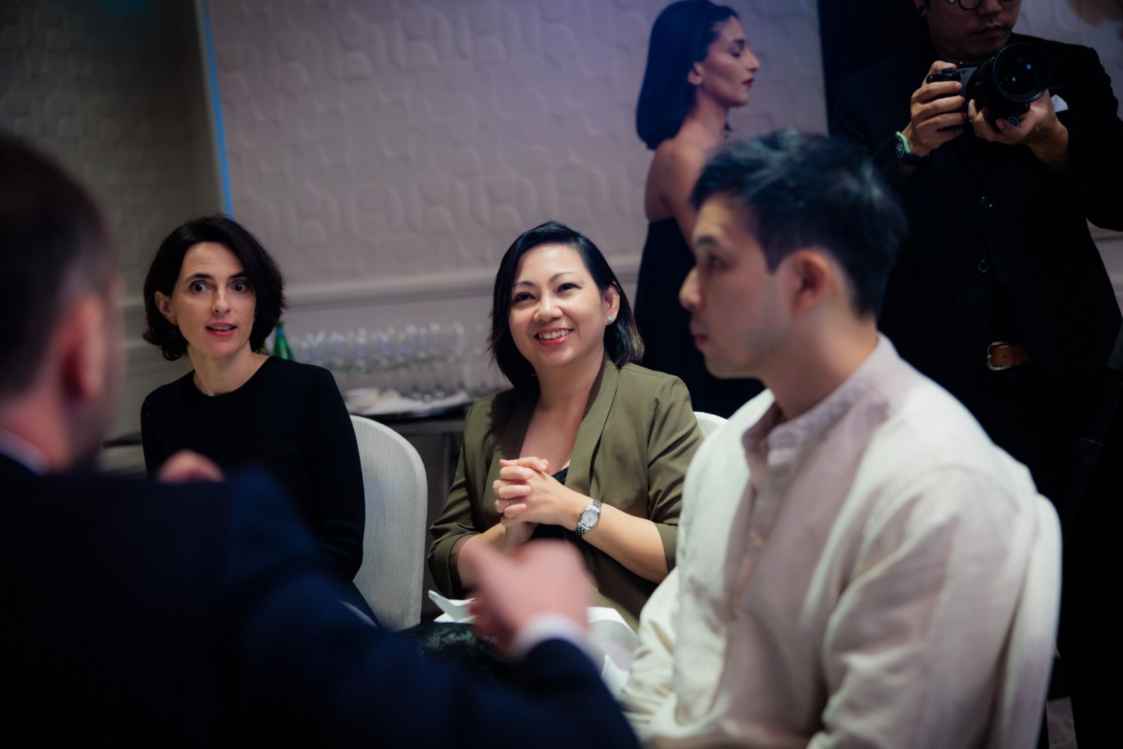 Marie Chasteloux-Picat, Christine Sipin and Ian Lee