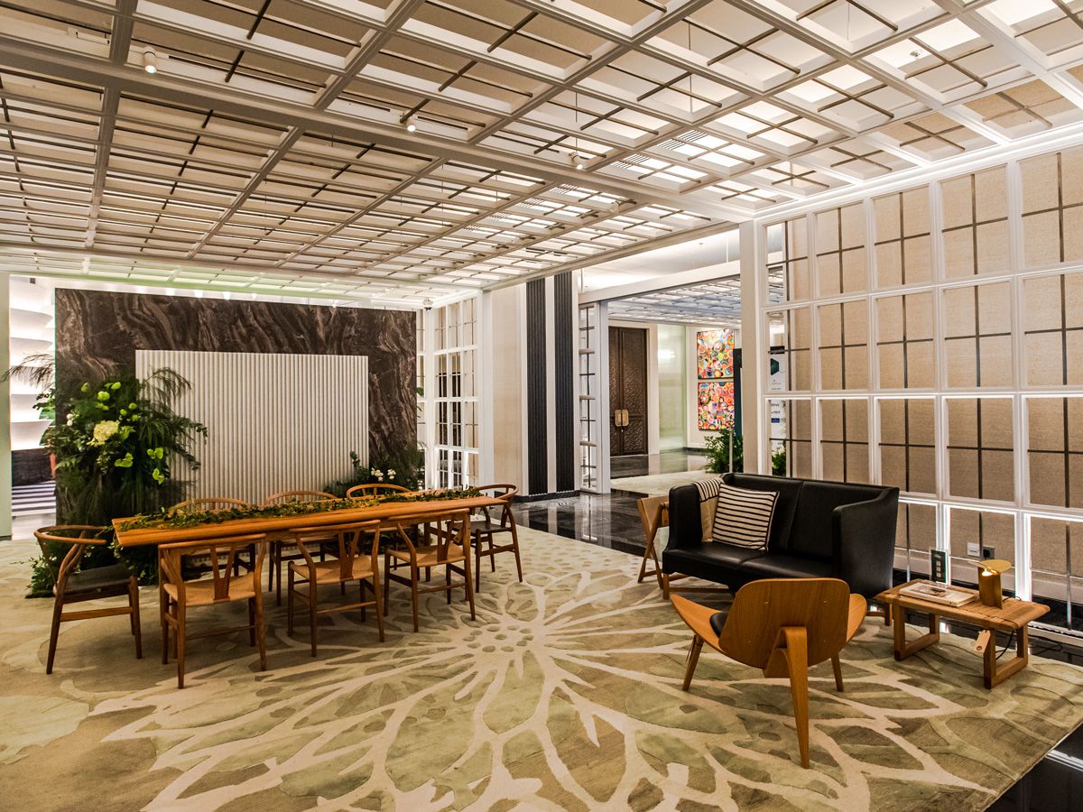 The dining room installation by Carl Hansen & Søn and Wonde Singapore