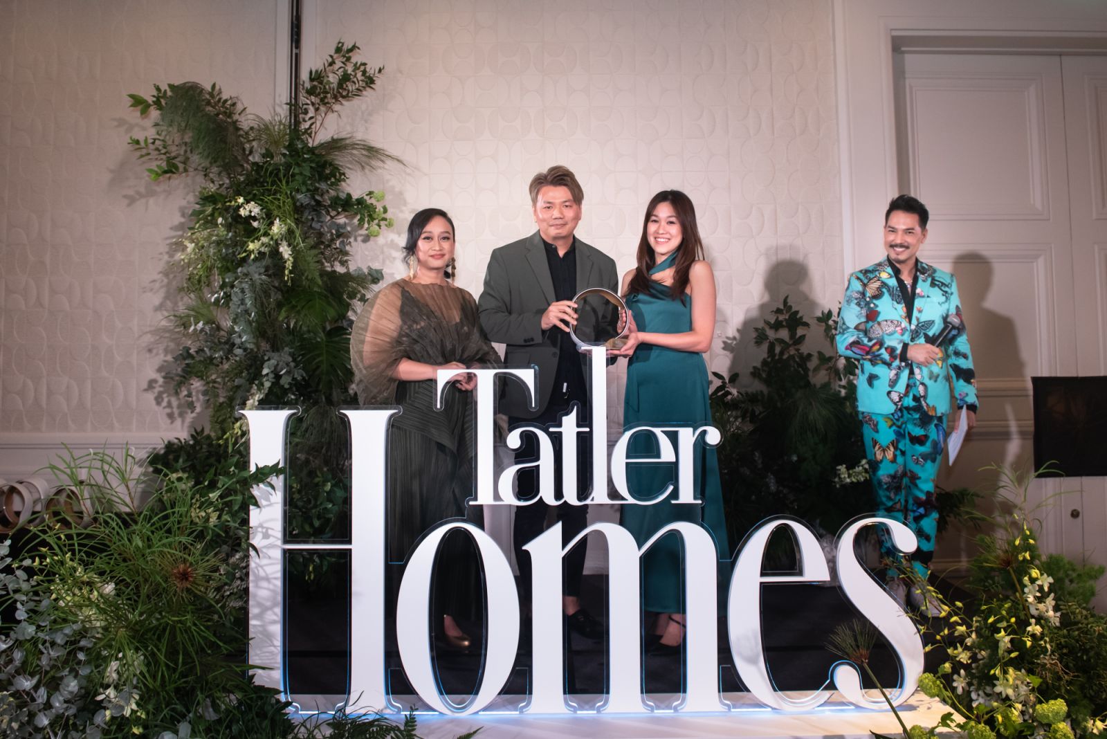 Adrian Ong and Chua Min Sheng accepting the award for Best Workspace