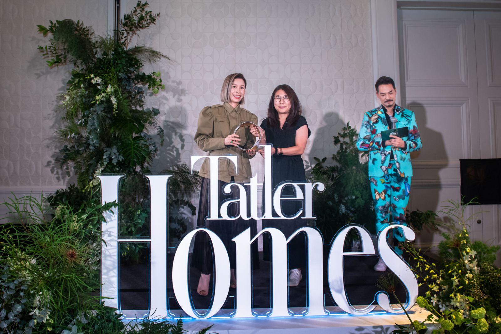 Christina Thean accepting the award for Best Architectural Concept