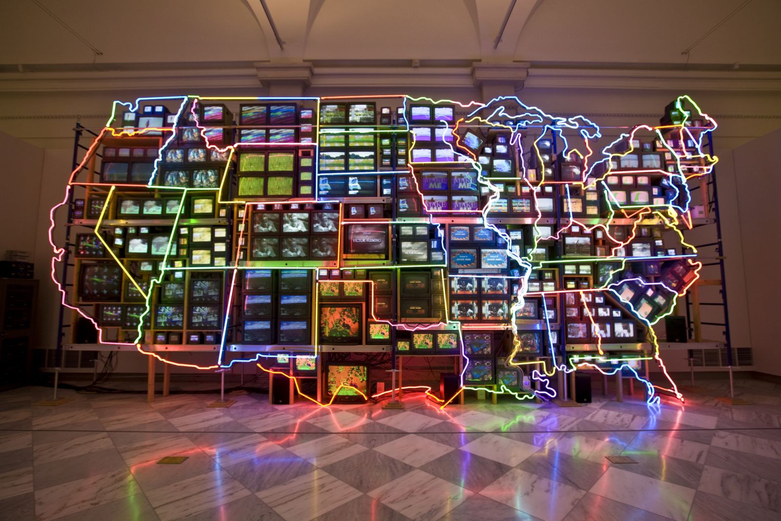 Electronic Superhighway by Nam June Paik (Photo: Getty Images)