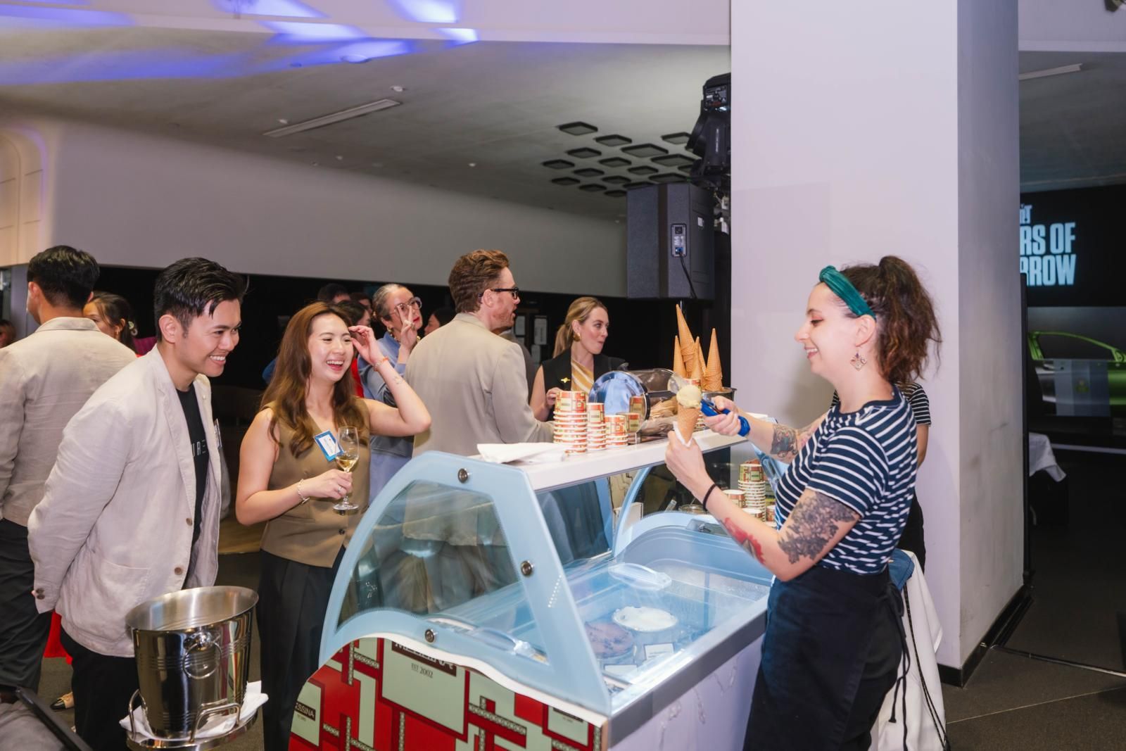Guests waited for their ice cream at Gen.T Leaders of Tomorrow 2024 launch event (Photo: Humphrey Ng)