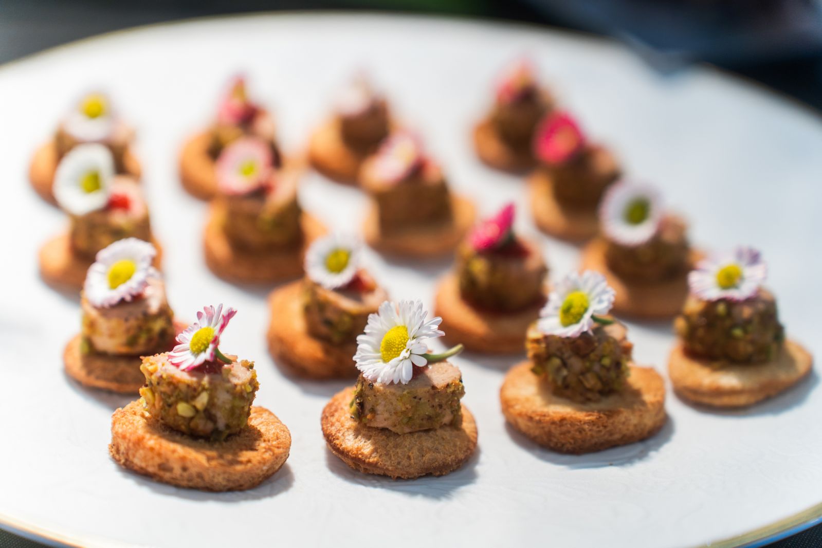 A selection of the evening's canapes