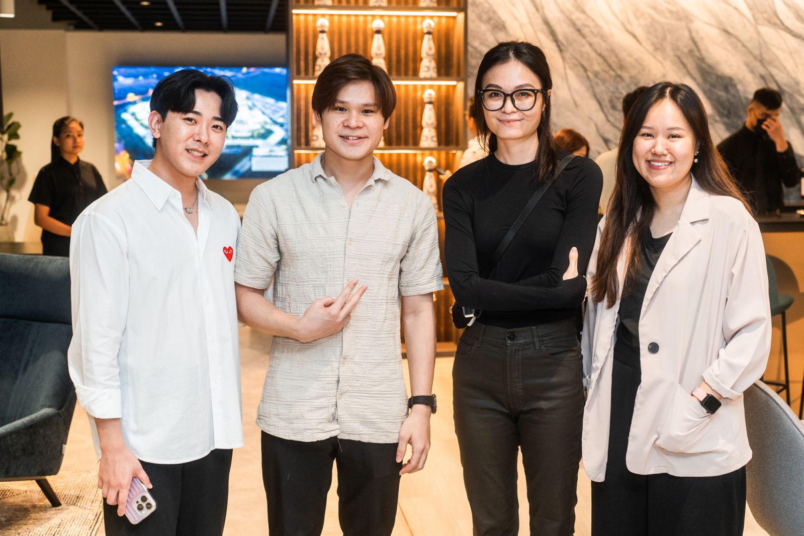Daniel Chow, ?, and Audrey Tan and Tracy Tan from Wy-To Studio
