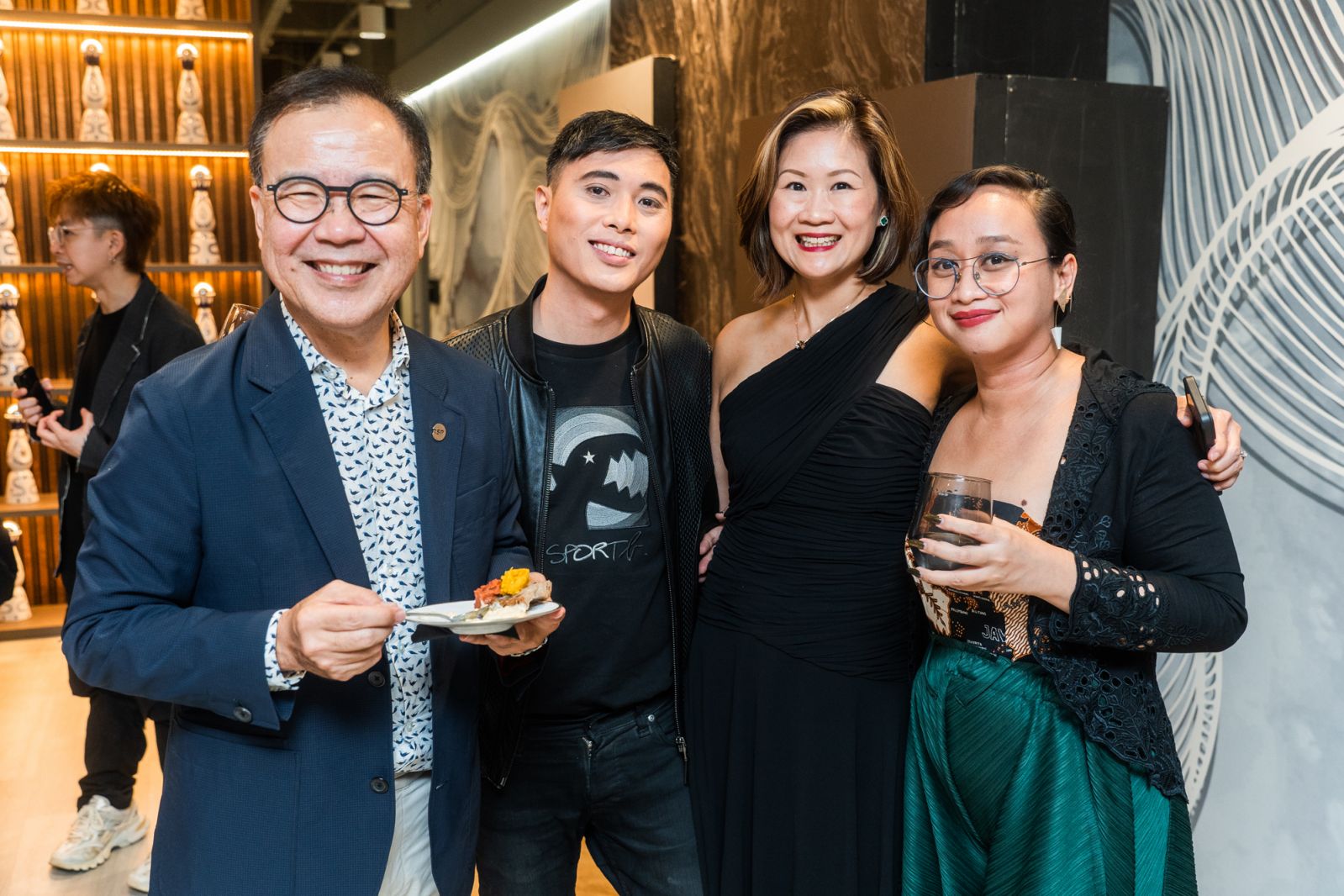 Beh Swee Chiew, Mark Wong and Law Yoke Foong from RSP Architects with Asih Jenie, editor of Tatler Homes Singapore