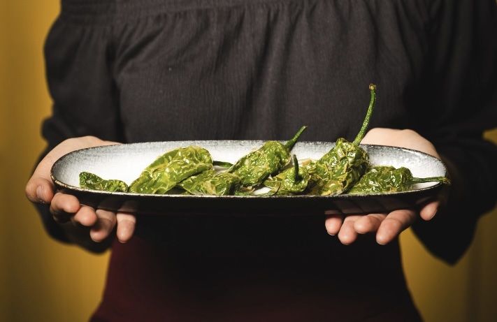 Fried Spanish Padron Peppers