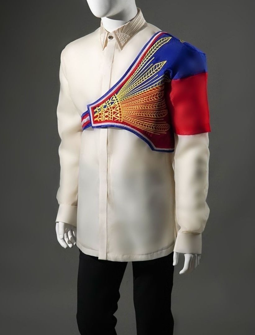 The athletes representing the Philippines will be wearing this design by Francis Libiran at the 2024 Paris Olympics opening ceremonies (Photo: olympic.ph)