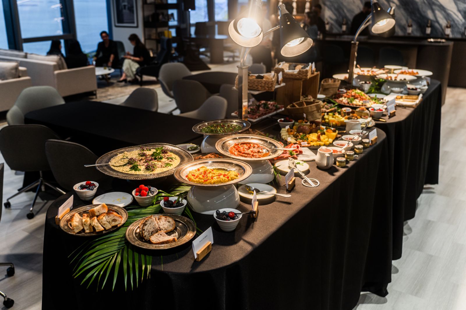 The appetising food spread