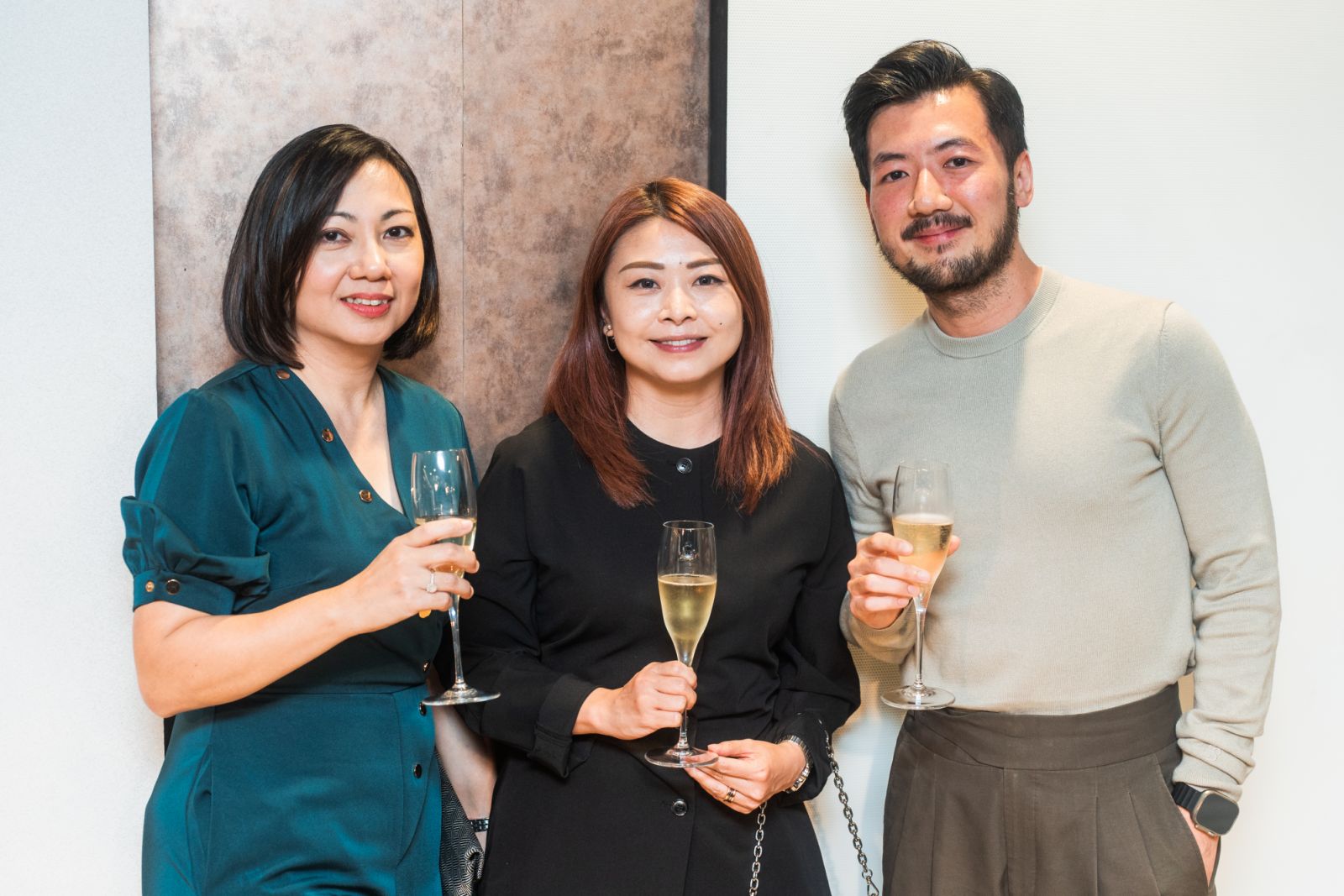 Christine Sipin from Tatler Homes Singapore with Molina Hun and Sujono Lim from Sujonohun