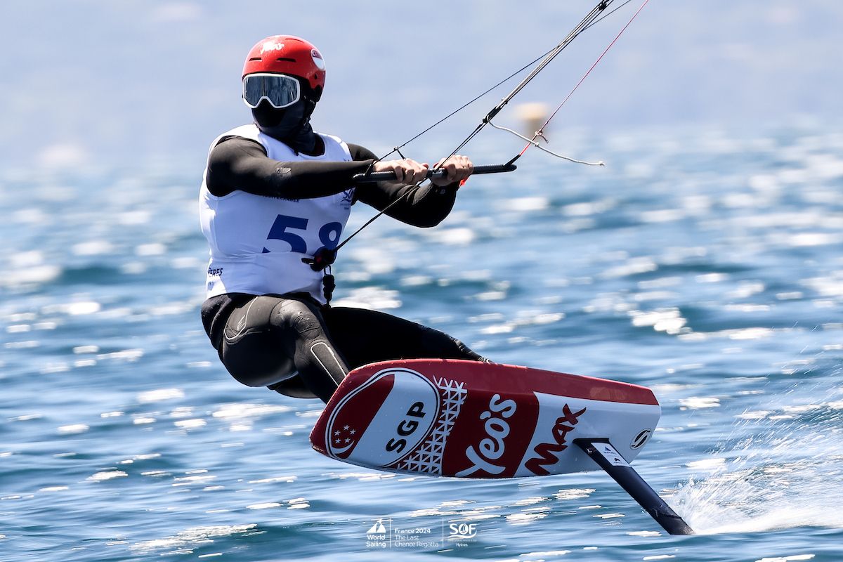 Maeder competing at the 55th Semaine Olympique Française – Toulon Provence Méditerranée. Photo: World Sailing/ Semaine Olympique Française
