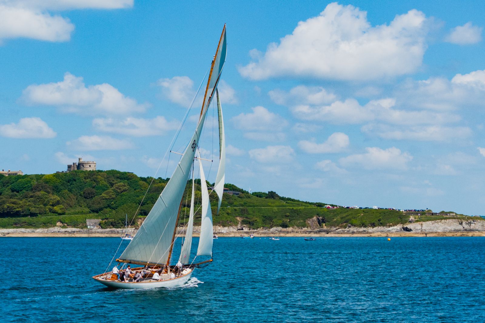 Moonbeam, Richard Mille Cup regatta, sailing classic events, between Falmouth and Le Havre from June 2nd to 15th 2024 - Photo: Harry Kenney-Herbert / DPPI