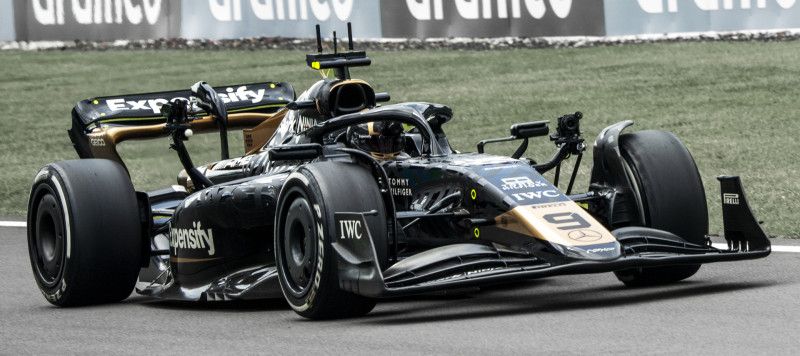 The fictional APX GP team race car, featuring IWC Schaffhausen branding (Photo: IWC Schaffhausen Website)