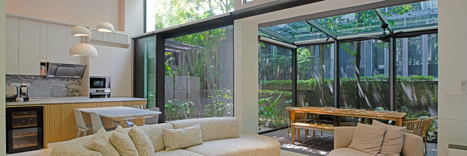Natural light fills the living spaces
