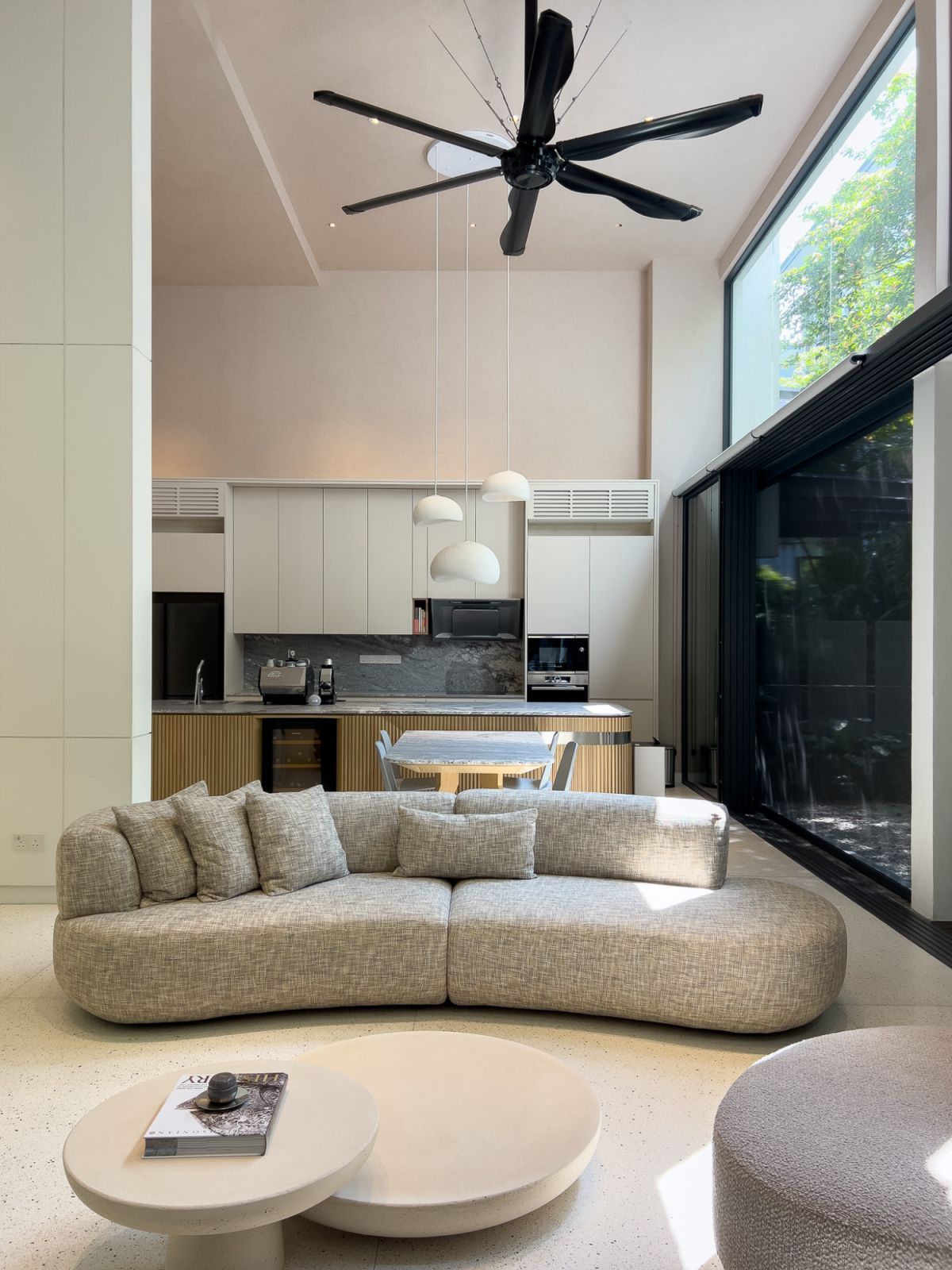 High ceilings promote natural ventilation