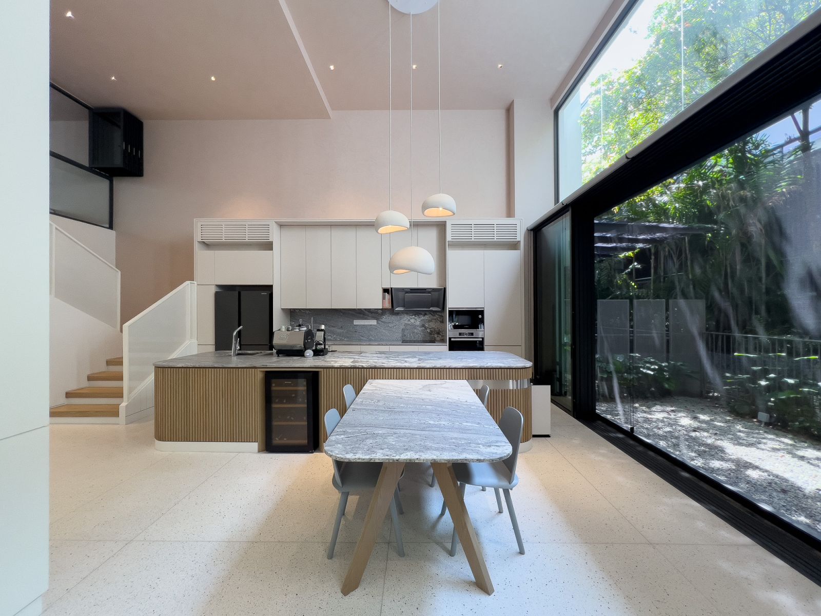 Open plan living suits this young family