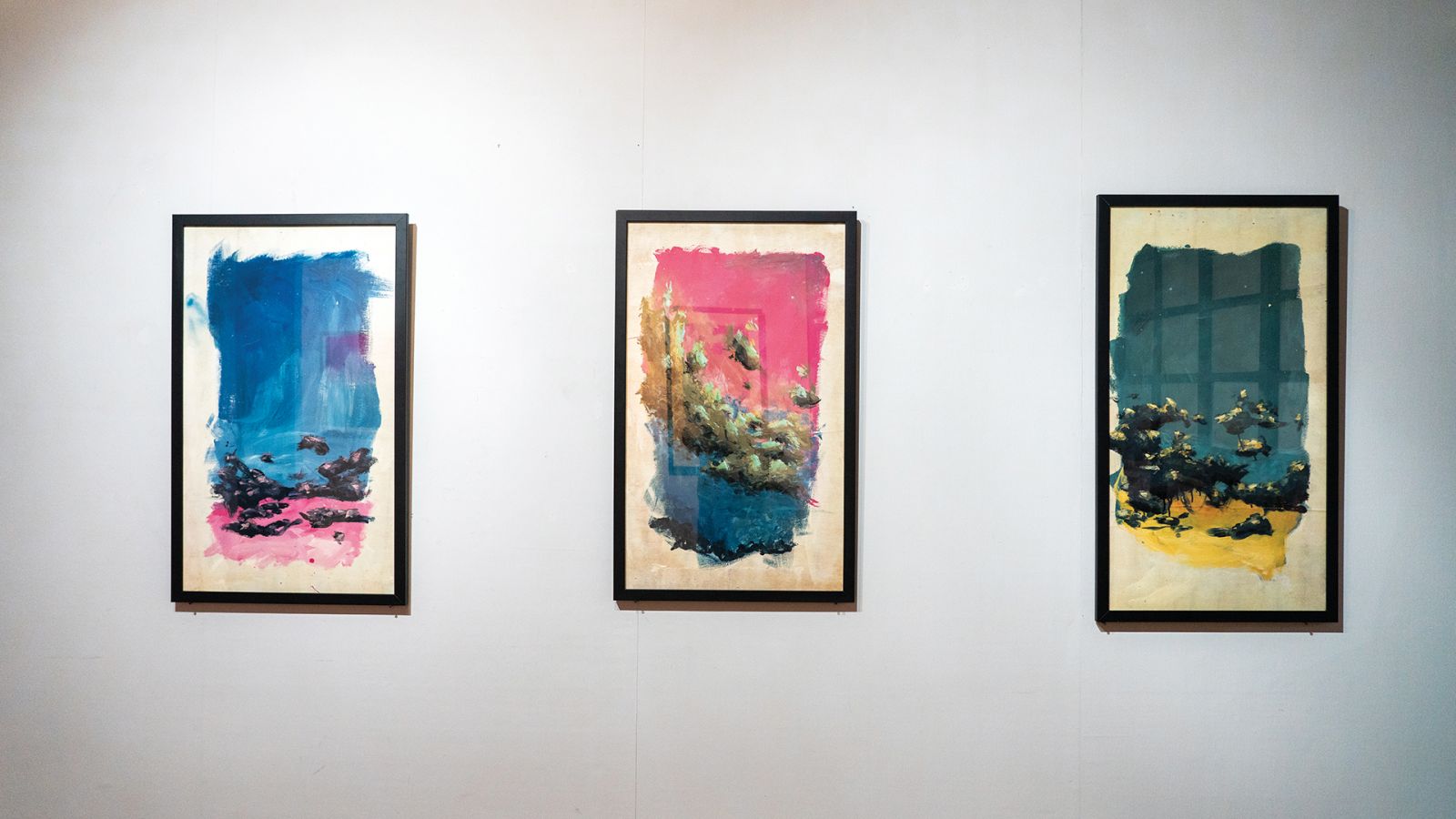 Three abstract sky series by Juan Perdiguero Trillo