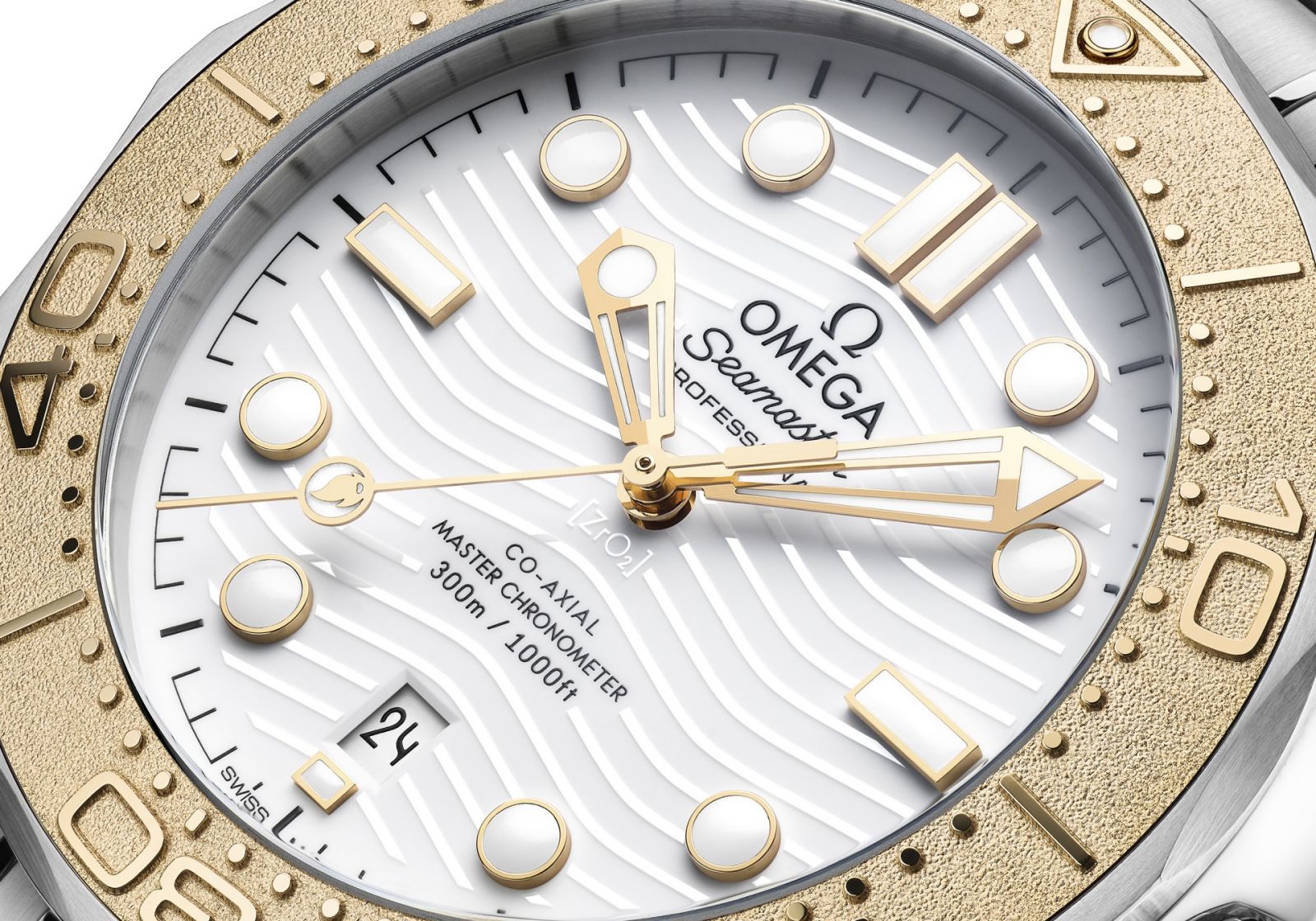 Omega歐米茄海馬Seamaster系列2024年巴黎奧運會特別版腕錶。(Photo: Omega)