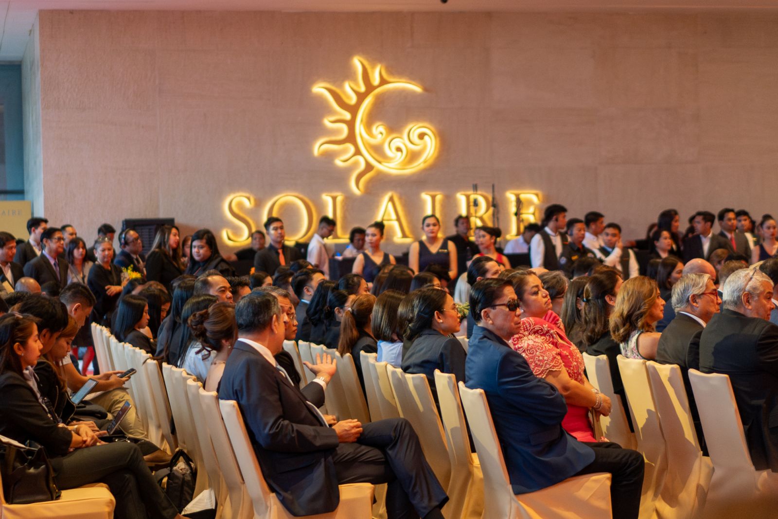Attendees at the opening ceremony