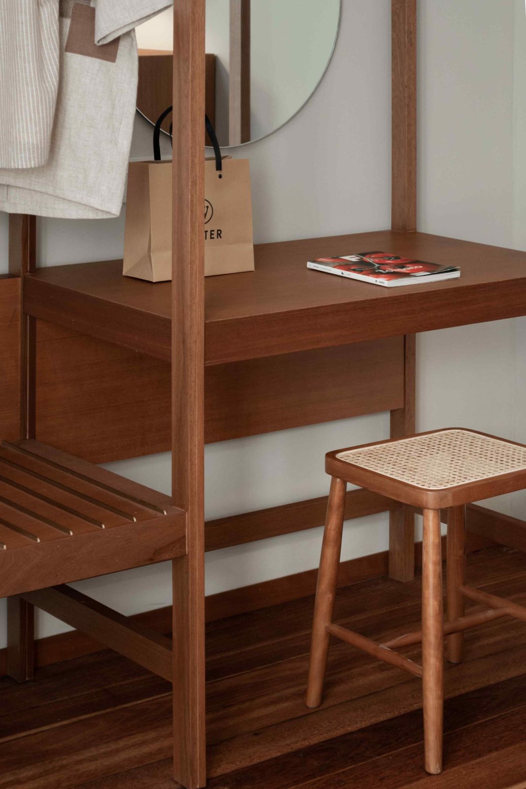 Distinct reddish-brown Nyatoh fit-outs (Photo: TWJPTO / Courtesy of Slow Life)