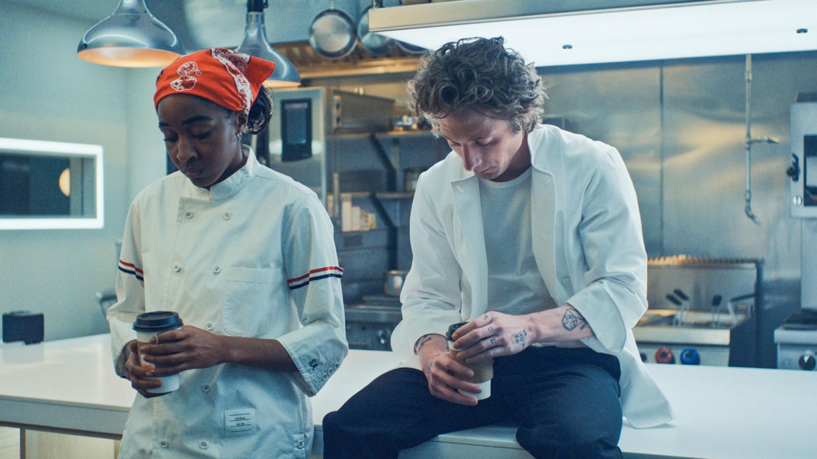Ayo Edebiri and Jeremy Allen White play Sydney Adamu and Carmy Berzatto respectively in the award-winning comedy series, ‘The Bear’ (Photo: IMDB)