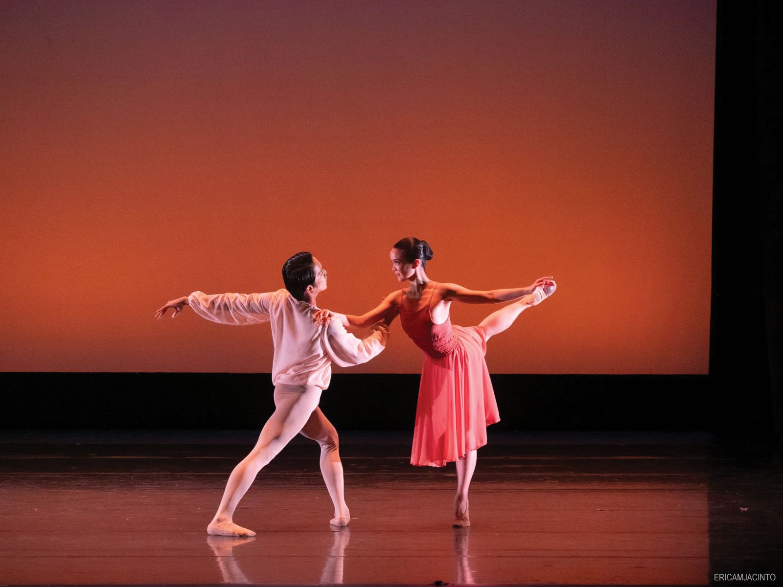 Lester Reguindin and Monica Gana in Alice Reyes Dance Philippines’ 2024 of Norman Walker’s choreography of Frederic Chopin’s ‘Summer’s End’ that premiered in 1980