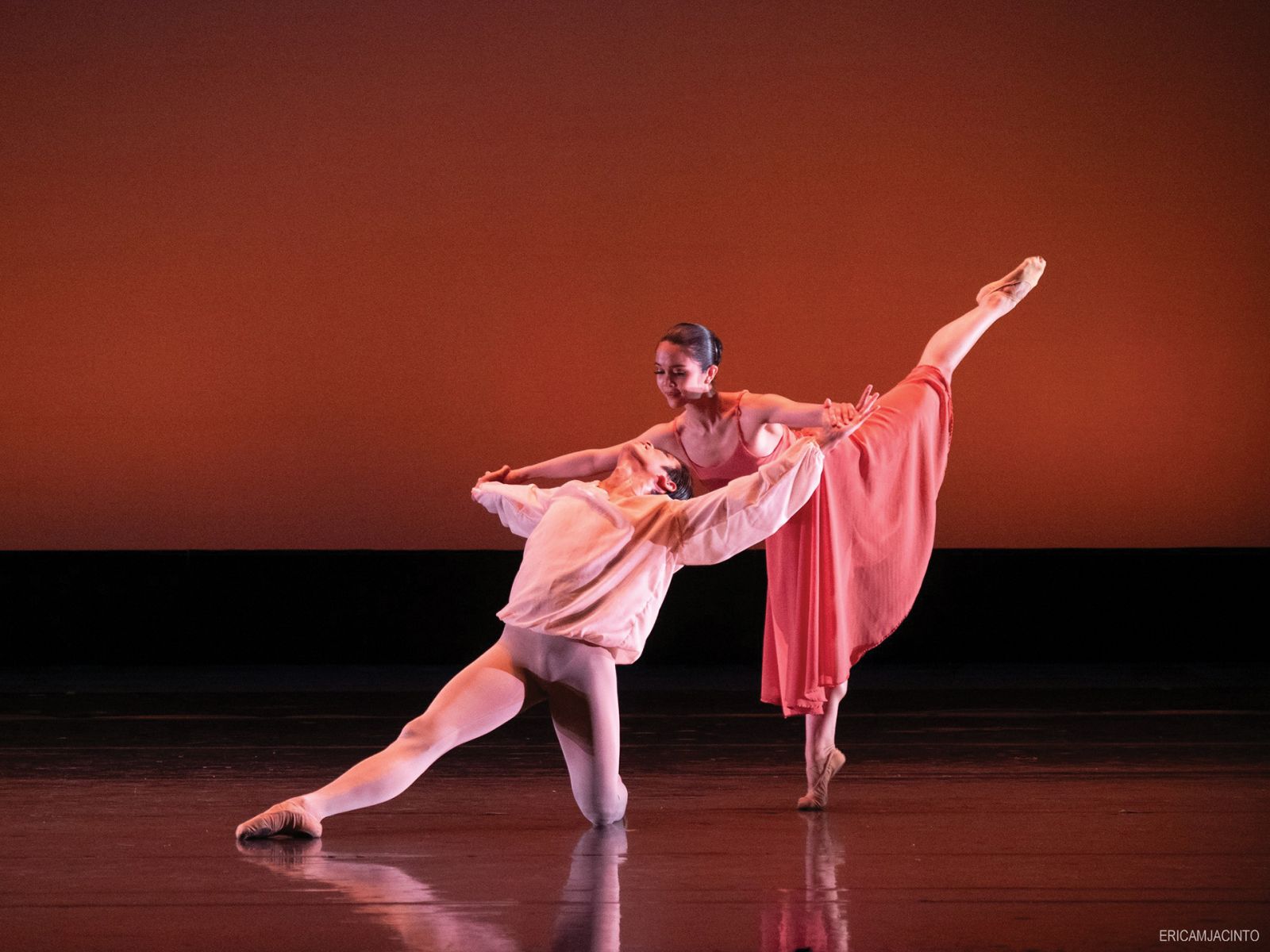 Lester Reguindin and Monica Gana in Alice Reyes Dance Philippines’ 2024 restaging of Norman Walker’s choreography of Frederic Chopin’s ‘Summer’s End’ that premiered in 1980