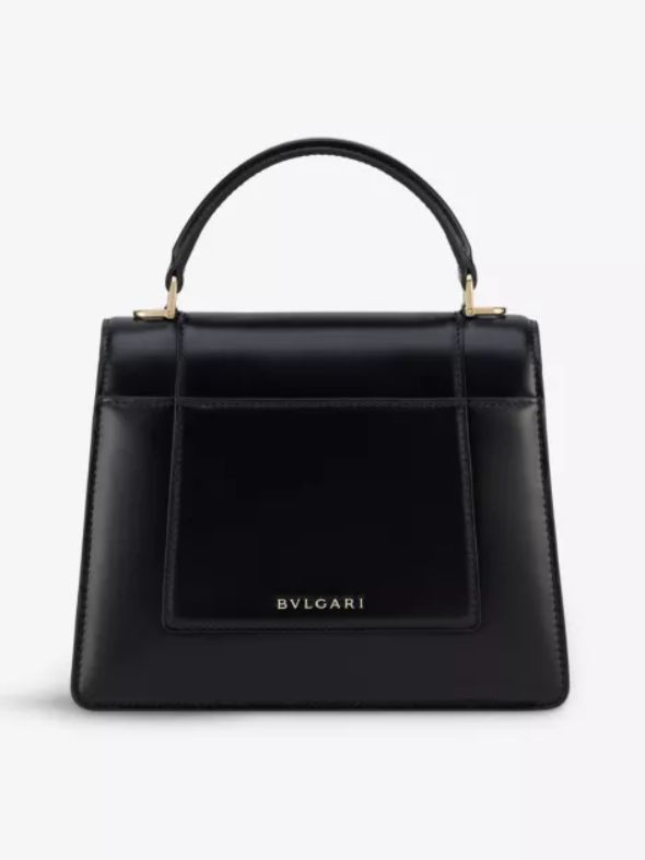BVLGARI Serpenti Forever medium leather top-handle bag