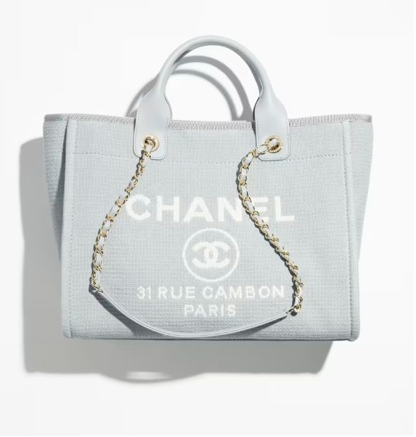 Chanel Mixed Fibres, Calfskin & Gold-Tone Metal shopping bag