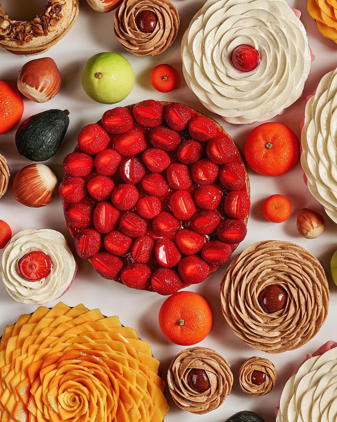Fruit-focused desserts and bakes by Cédric Grolet (Photo: Instagram / @cedricgroletsingapore)