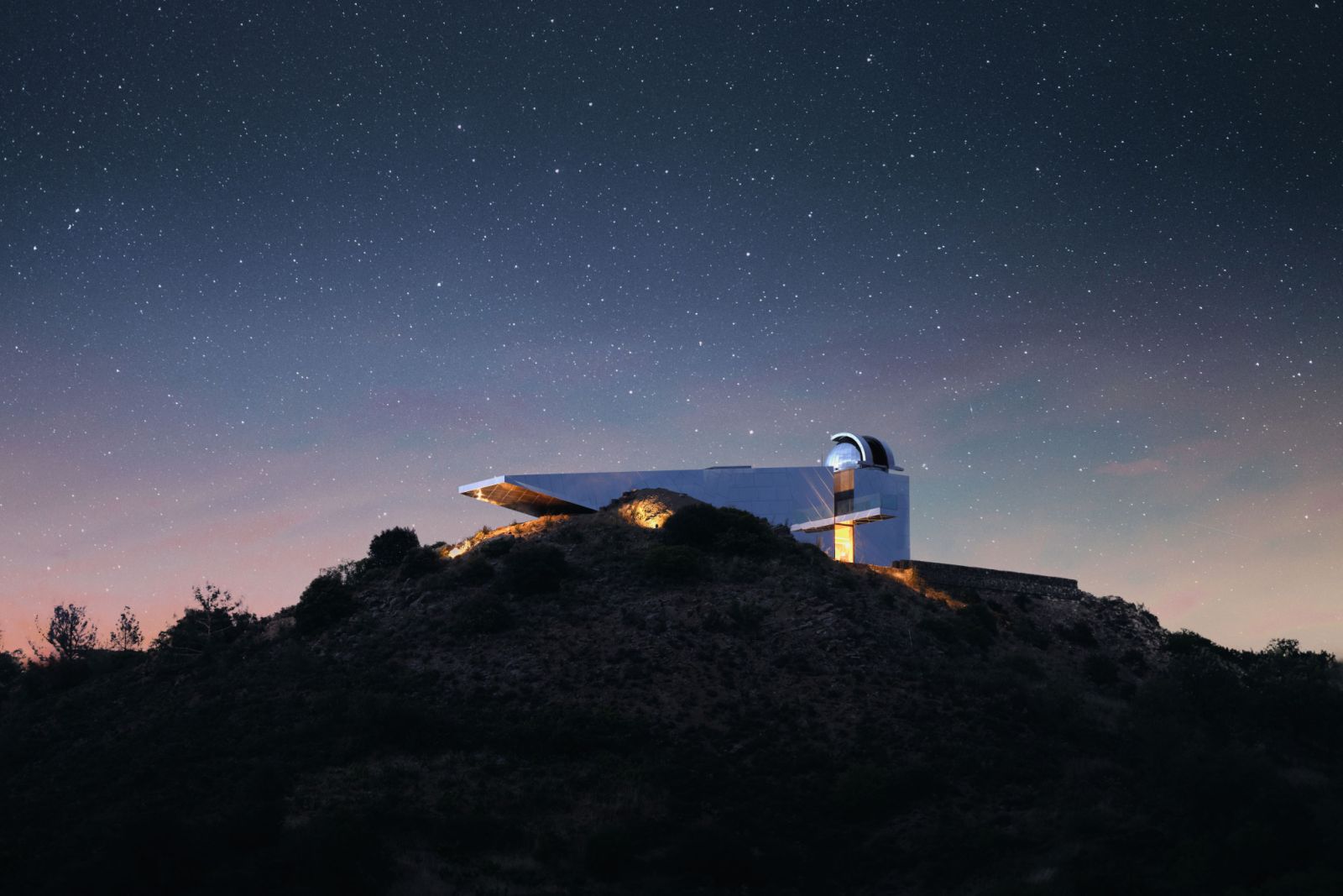 National Star Observatory, n the Troodos Mountains, Cyprus by Kyriakos Tsolakis Architects (Photo: Aaron Miles)