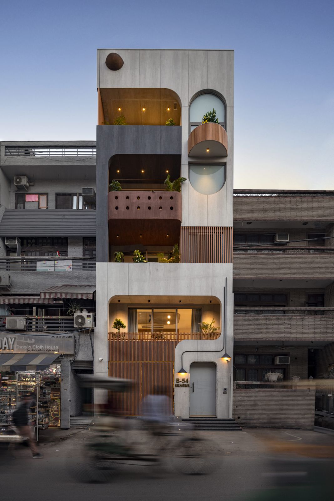 6x18 Slender House, Delhi, India by Spaces Architects@ka (Photo: Bharat Aggarwal)