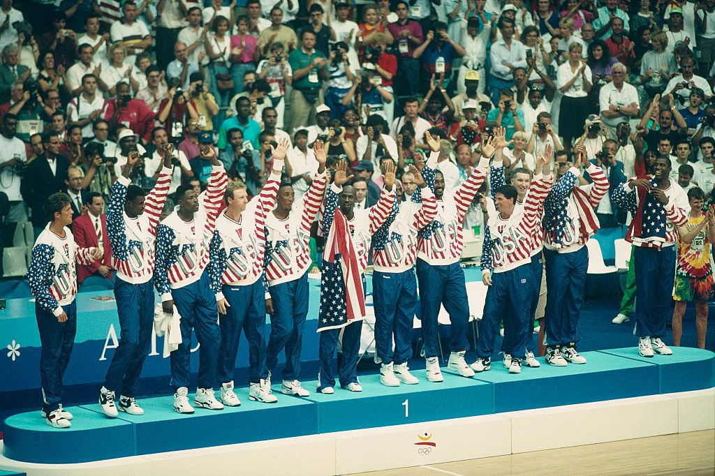 The Dream Team at the 1992 Barcelona Olympics