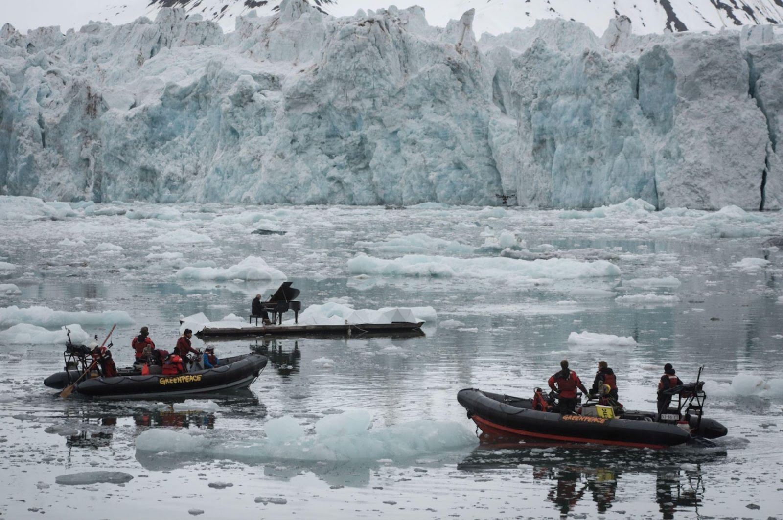 The chilling backdrop as seen in the immersive screening of Elegy For The Arctic