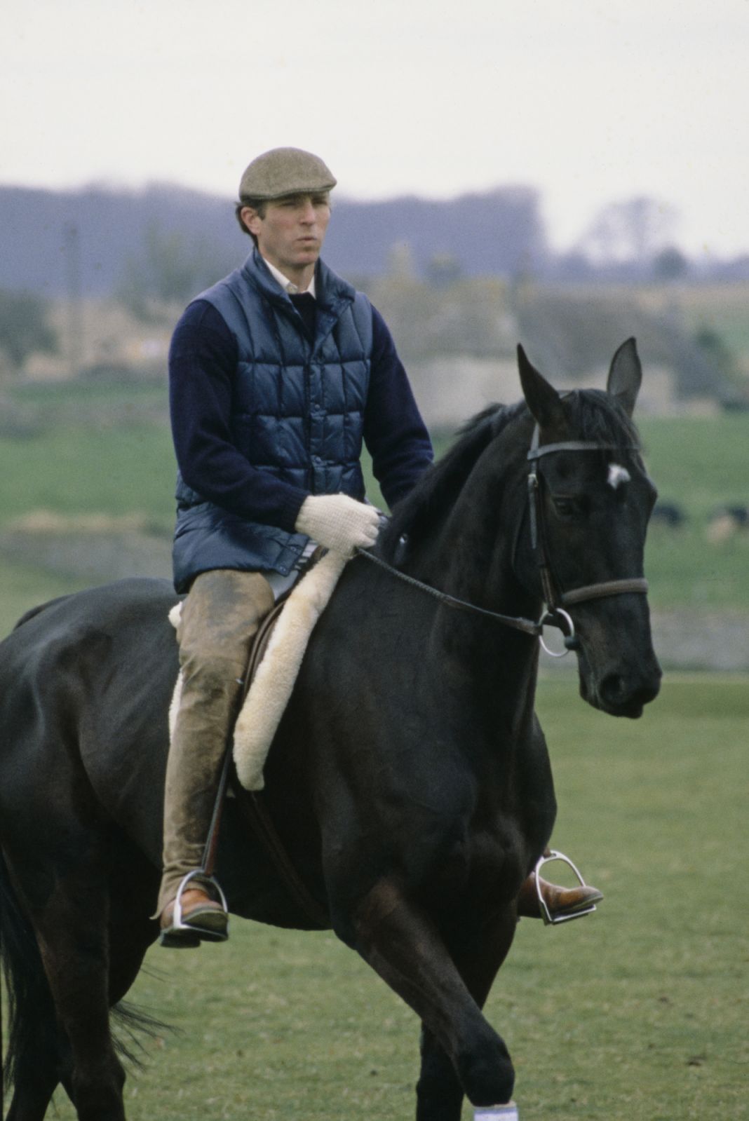 Mark Phillips rides his horse, circa 1980s. (Photo by Tim Graham/Getty Images)