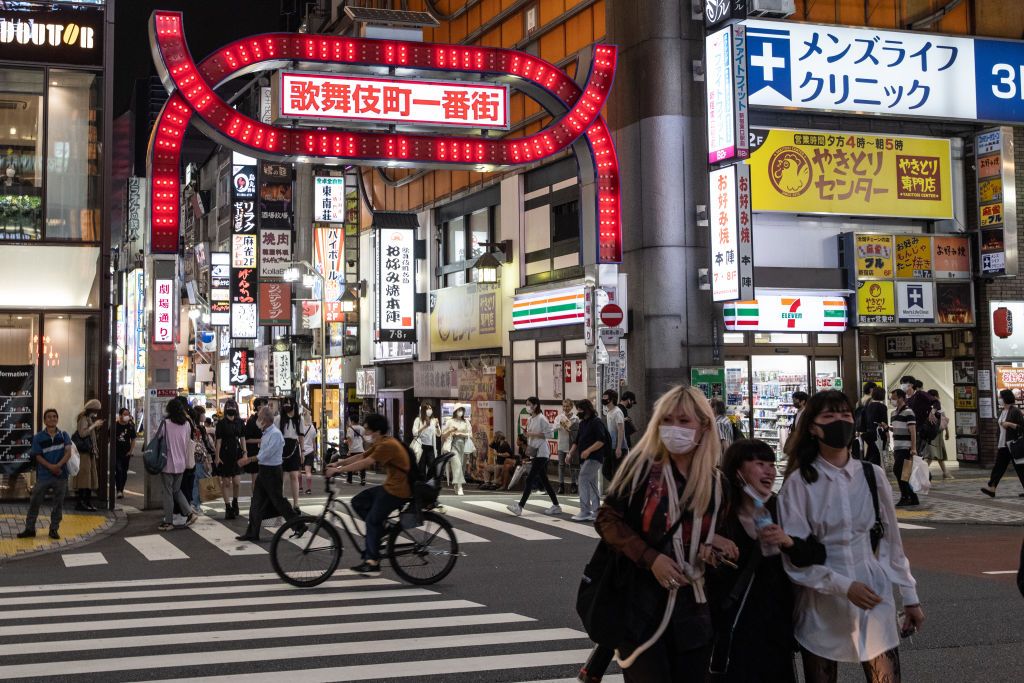 新宿歌舞伎町是日本著名的風化區。(Photo: Getty Images)