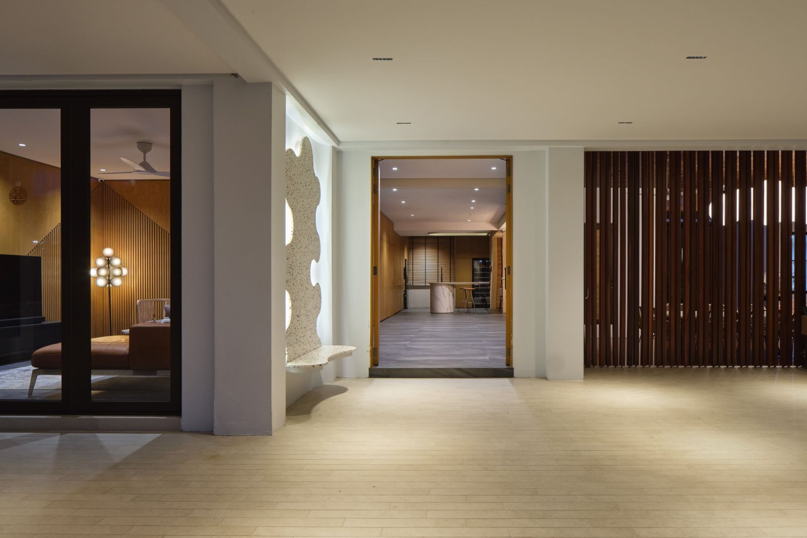 The terrazzo light installation