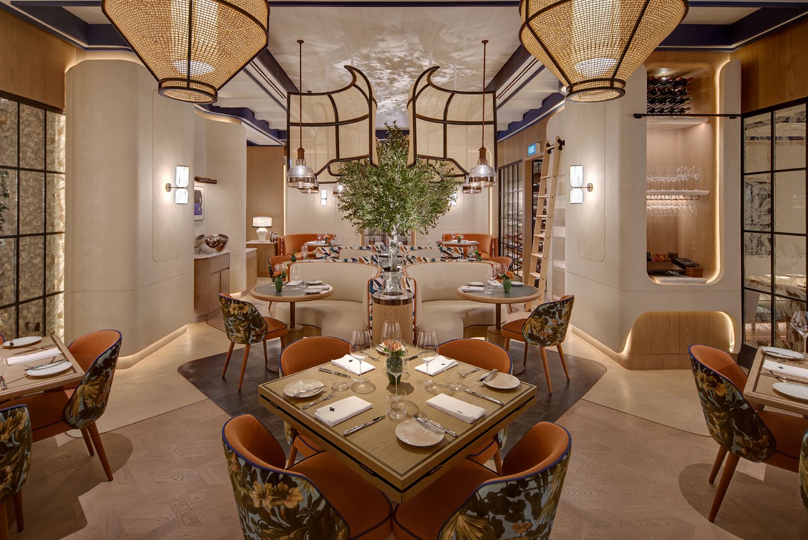 Maison Boulud's elegant main dining room