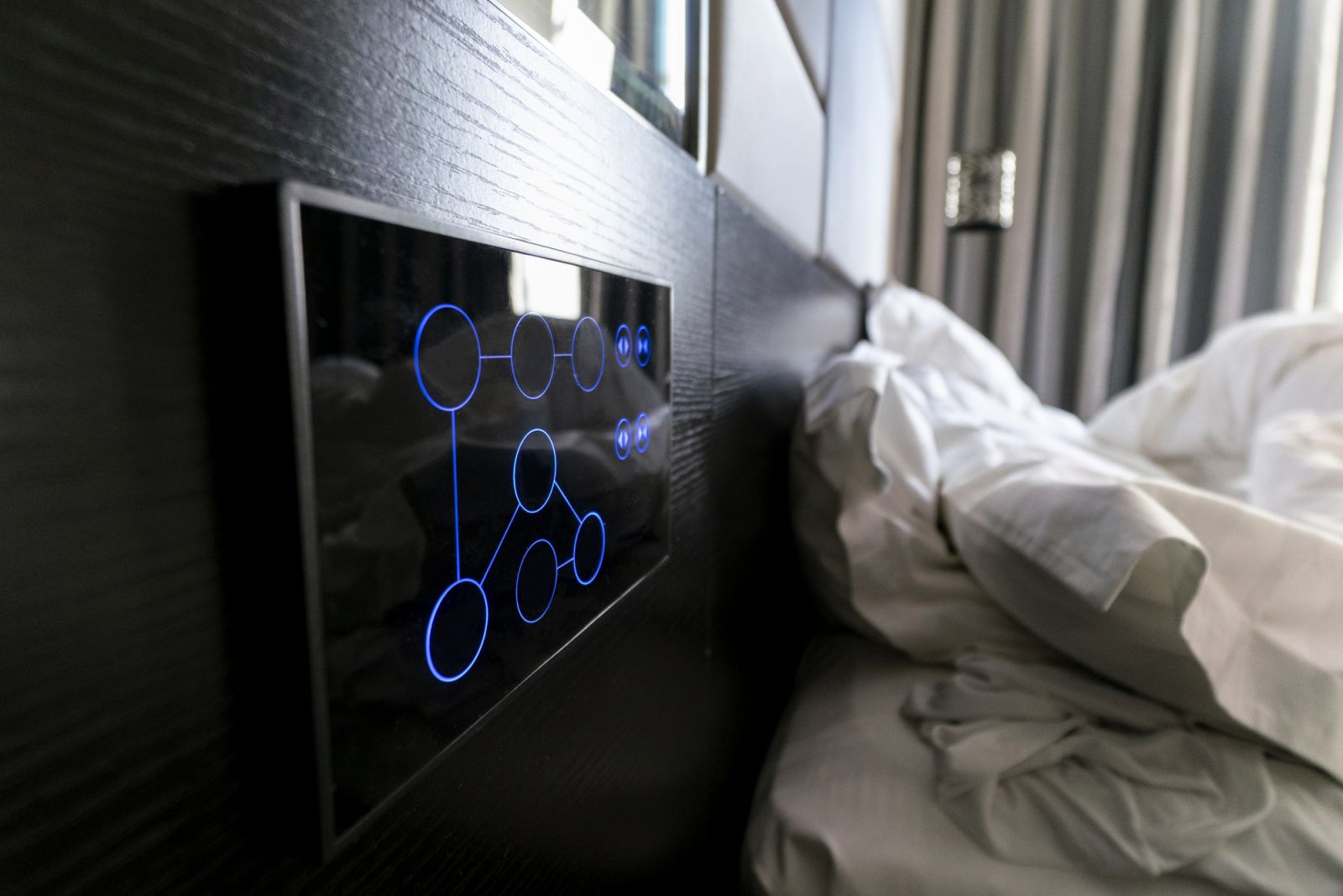 bluetooth controller screen of smart bedroom