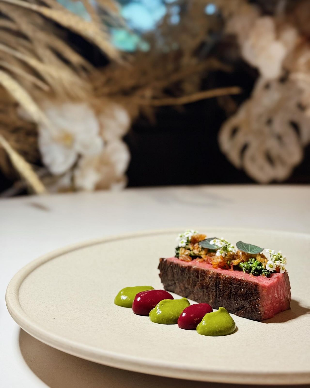 The Hokkaido A4 Wagyu served on Ce Soir's 'seed' set lunch menu
