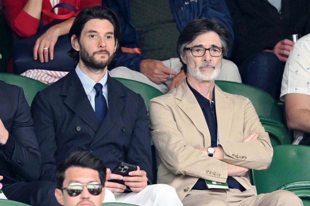 LONDON, ENGLAND - JULY 08: Ben Barnes and Thomas Barnes attend day eight of the Wimbledon Tennis Championships at the All England Lawn Tennis and Croquet Club on July 08, 2024 in London, England. (Photo by Karwai Tang/WireImage)