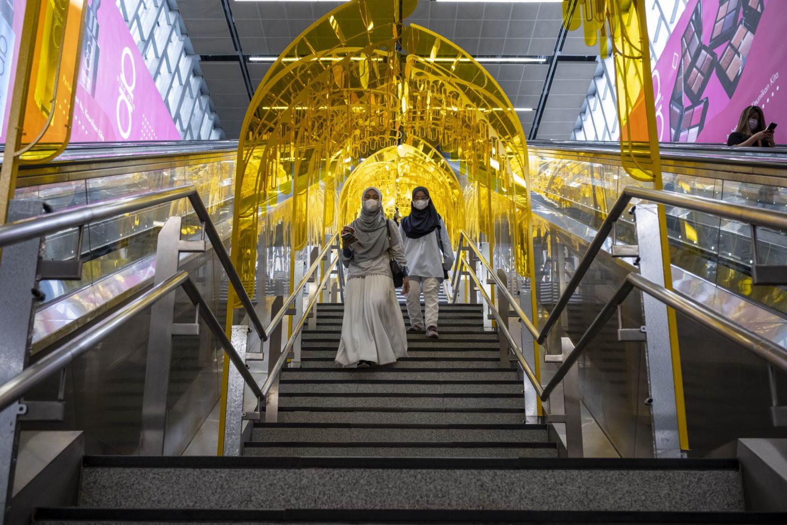 "Sunnyside Up" at MRT Pasar Seni in Kuala Lumpur