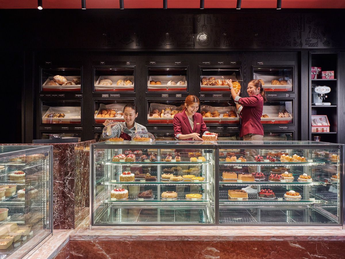 The 'pasticceria' (Italian for pastry shop) in Dolcetto Mercato