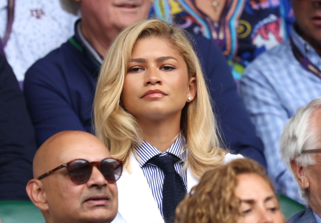 Zendaya at the men's final of Wimbledon on July 14, 2024 in London, England.