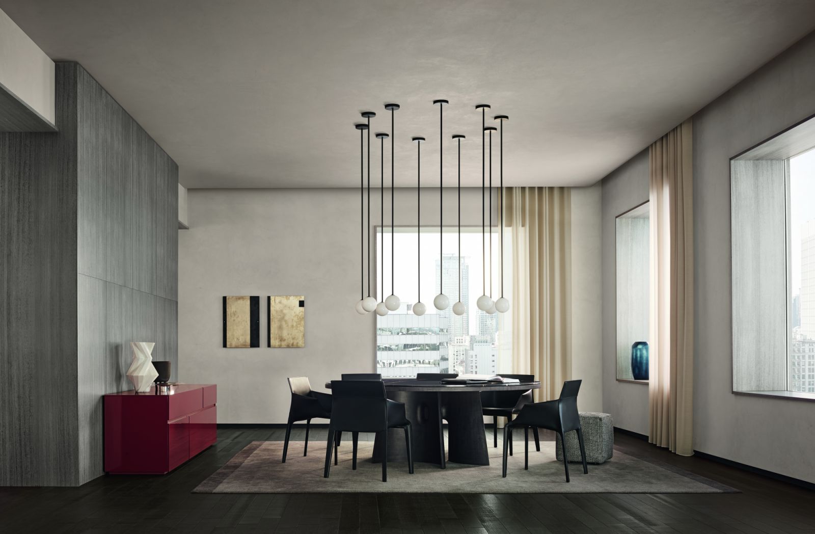 Poliform Kensington table by Jean Marie Massaud