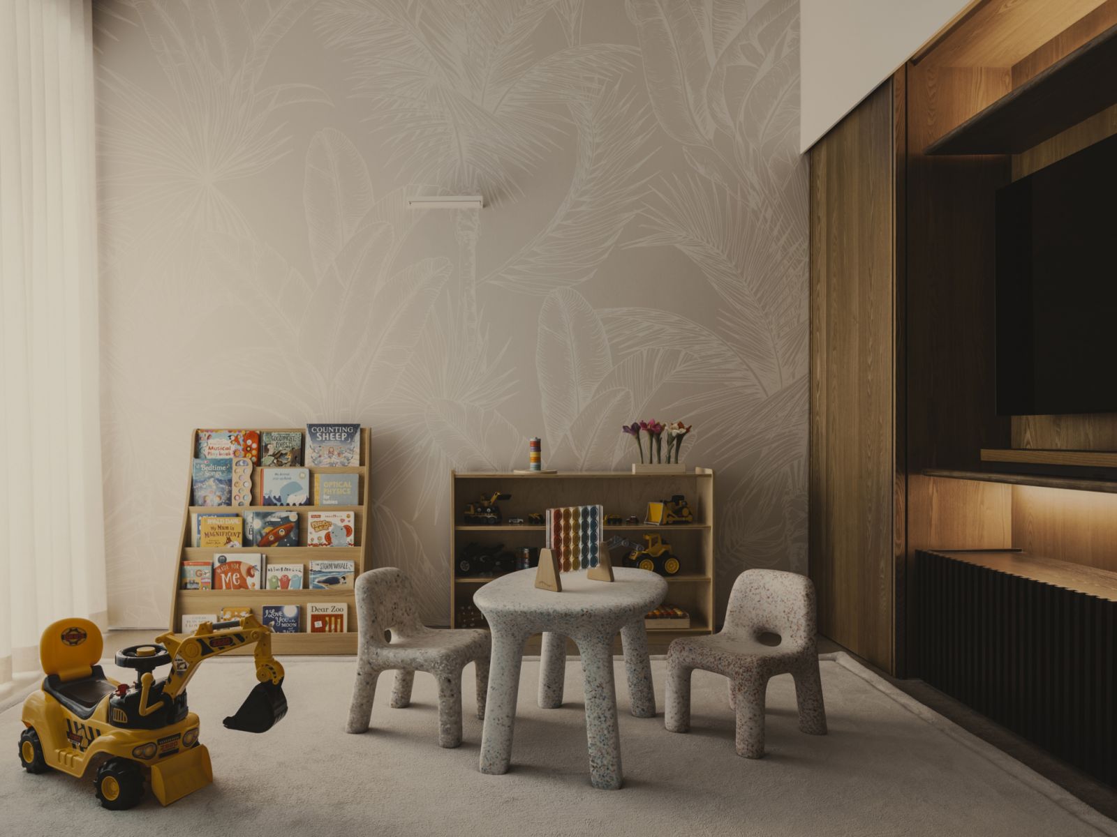 The dedicated play space for the couple's son