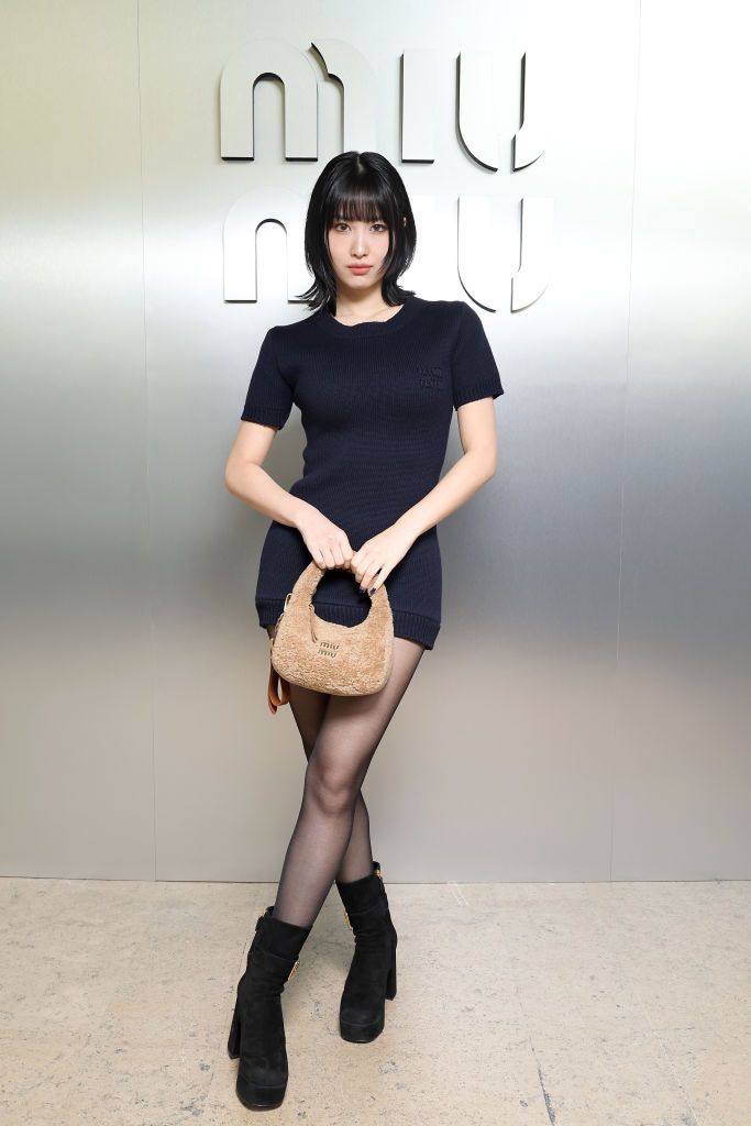PARIS, FRANCE - OCTOBER 03: Momo attends the Miu Miu Womenswear S/S 2024 show as part of Paris Fashion Week at Palais d'Iena on October 03, 2023 in Paris, France. (Photo by Pascal Le Segretain/Getty Images for Miu Miu)