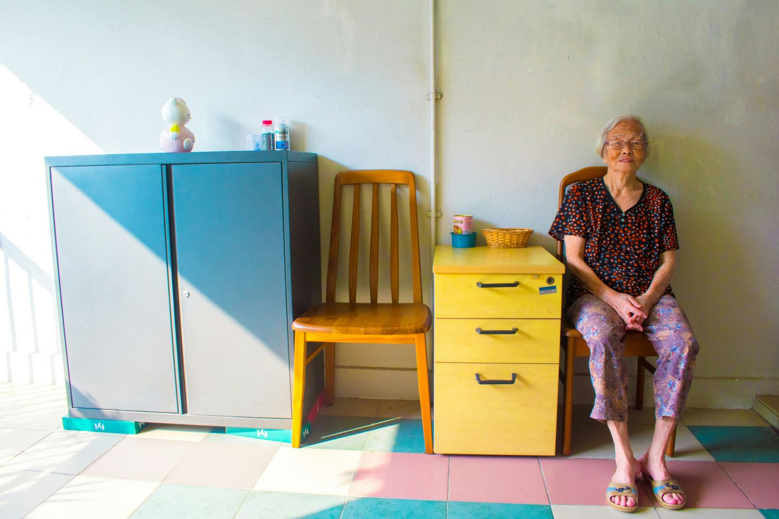 Elderly woman in Singapore Blue Zone