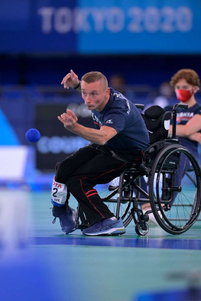 Boccia athletes can throw or kick the ball and get as close to the jack as possible (Photo: Getty Images)