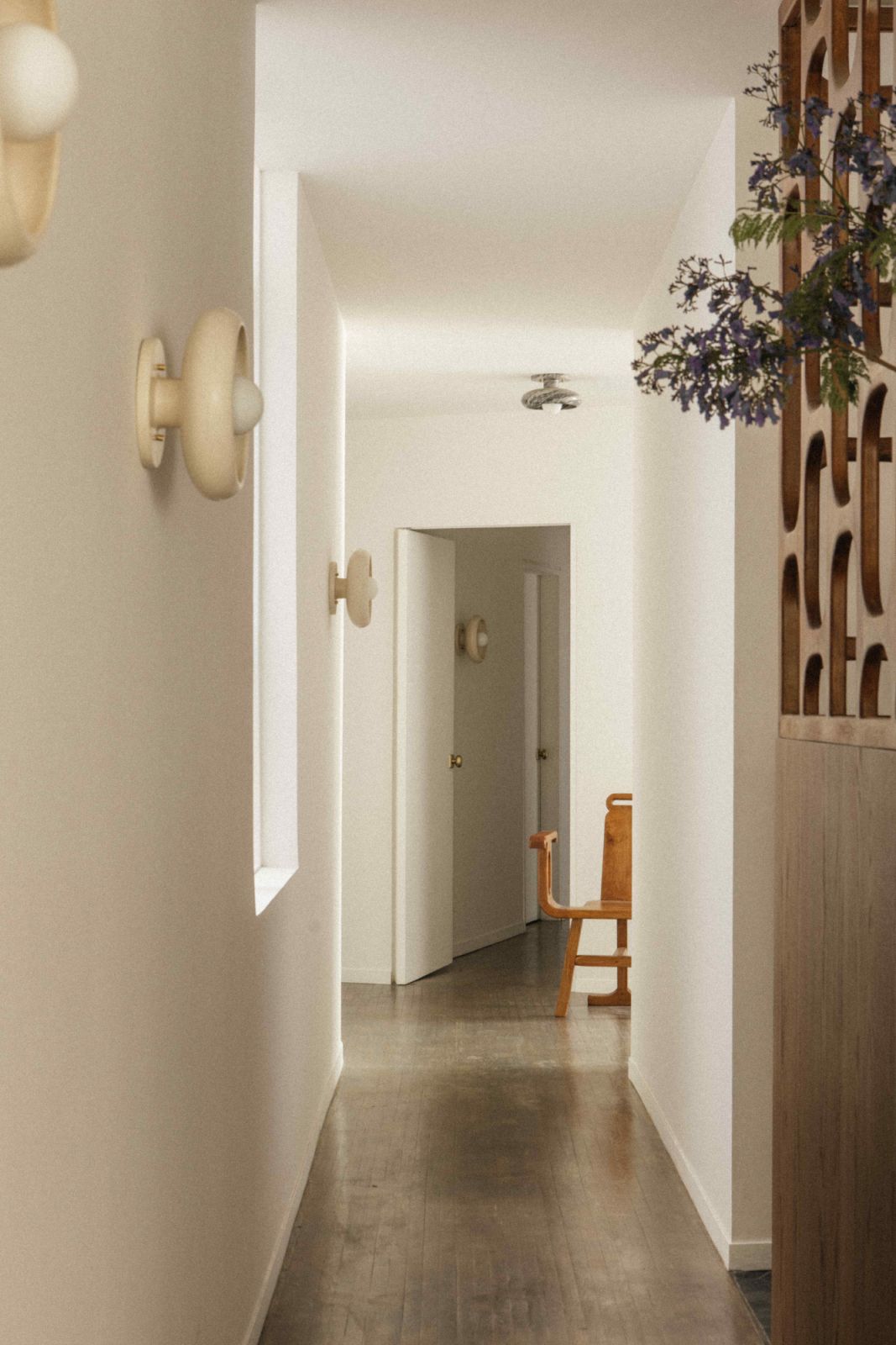 The elongated layout of the office home (Photo: Maureen M Evans)